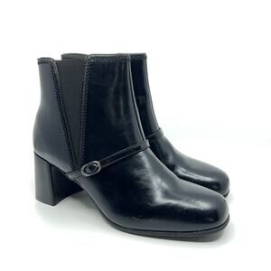 Clarks Collection Keirsta Day Ankle Boots Black Leather 12M
